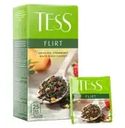 Чай зелёный "Flirt", TESS, с клубникой и ароматом белого персика, 25 пакетиков, 37,5 г