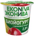 Биойогурт EkoNiva яблоко груша 2,8%, 125 г