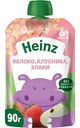 Пюре для детского питания Heinz Яблоко-клубника-злаки с 6 месяцев, 90 г