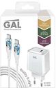 Зарядное устройство сетевое Gal PD20W с кабелем Type-C-Type-C, 1м