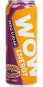 Напиток тонизирующий WOW Energy манго-маракуйя без сахара, 450мл