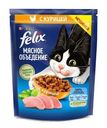 Корм для кошек Felix Мясное объедение с курицей 200г