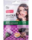 Маска для волос репейная Fito Cosmetic Народные рецепты против выпадения волос с какао и яичным желтком, 30 мл