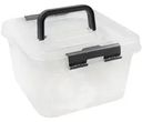 Мультибокс квадратный с крышкой и клипсами, 6 л