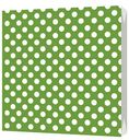 Салфетки декоративные Горох цвет: зеленый, 24×24см, 50шт.