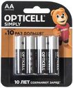 OPTICELL SIMPLY Батарейки AA 4шт
