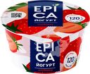 Йогурт EPICA с клубникой 4,8%, без змж, 130г
