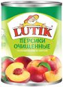 Персики очищенные Lutik половинки в сиропе, 425 мл