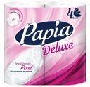 Бумага туалетная Papia Deluxe 4 слоя 4 рулона