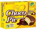 Пирожное Choco Pie Lotte Банан, 12×28 г