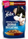Корм для кошек Felix Двойная вкуснятина с индейкой и печенью в желе, 85 г