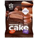Десерт Fit Kit Кейк со вкусом Двойной шоколад протеиновый глазированный без сахара 50г