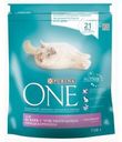 Корм Purina ONE для чувствительных кошек, с индейкой, 750 г