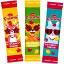 Конфеты Слодыч Frumi из мягкой карамельной массы неглазированные микс вкус малина-лимон, клубника-банан, яблоко-ананас