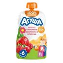 Пюре фруктово-ягодное детское АГУША Укрепляй-ка Яблоко, клубника, земляника и клюква, с 6 месяцев