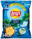 Чипсы картофельные Lay's сметана-зелень 140 г