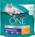 Корм сухой для взрослых кошек PURINA ONE Sterilised с курицей и цельными злаками, 1,5кг