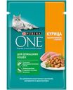 Корм Purina ONE для домашних кошек с курицей и морковью 75г