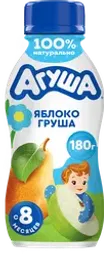 Йогурт питьевой детский АГУША Яблоко, груша 2,7%, с 8 месяцев, без змж