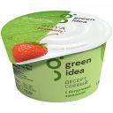 Десерт соевый Green Idea с йогуртовой закваской и соком клубники, 140 г