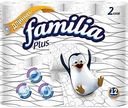 Туалетная бумага Familia Plus белая 2 слоя, 12 рулонов