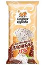 Мороженое Бодрая Корова пломбир с шоколадной крошкой в вафельном стаканчике 15% БЗМЖ 80г