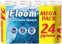 Бумага туалетная FLOOM 2 слоя белая