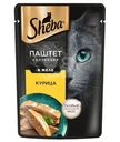Корм влажный Sheba паштет с курицей для кошек 75г