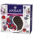 Чай AKBAR Малина и черника, черный пакетированный 100х1,5г