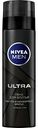 Пена для бритья Nivea Men Ultra Чистое и комфортное бритье с активным углем, 200 мл