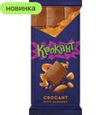 Шоколад Крокант молочный с миндалем и соленой карамелью, 90 г