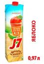 Сок J7 Фрукты целиком, яблоко, с мякотью, 0.97л
