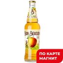 Сидр BON SEASON газированный сладкий, 4,5%, 0,4л