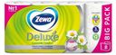 Туалетная бумага Zewa Deluxe Ромашка трехслойная 8 шт
