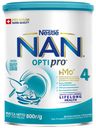 Детская смесь NAN Optipro 4 молочная сухая для роста иммунитета и развития мозга с 18 месяцев 800 г