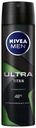 Антиперспирант спрей для тела Nivea Men Ultra Titan с антибактериальным эффектом мужской 150 мл