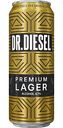 Пиво Doctor Diesel Premium Lager светлое 4,7 % алк., Россия, 0,43 л