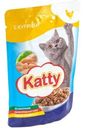 Корм влажный Katty с курицей для взрослых кошек 85г