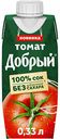 Сок томатный Добрый с мякотью, 0,33 л