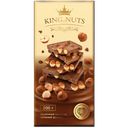 Шоколад KING OF NUTS молочный, цельный фундук 200г