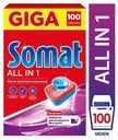 Таблетки для посудомоечной Somat All-in-One Tabs, 100 шт