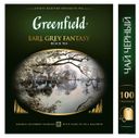 Чай черный Greenfield Earl Grey Fantasy с ароматом бергамота в пакетиках, 100х2 г