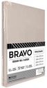 Простыня 1.5-спальная Bravo поплин цвет: бежевый, 150×215 см