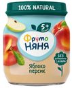 Пюре детское ФрутоНяня 100г яблоко,персик без сахара