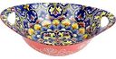 Блюдо овальное Nouvelle Home Arabesque с ручками цвет: красный, 22,7х15,2х6,6 см