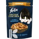 Корм PURINA FELIX Мясные Ломтики для кошек с курицей, 75г