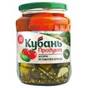 Ассорти КУБАНЬ ПРОДУКТ, Огурцы/помидоры маринованные, 680г
