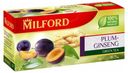 Чай зеленый Milford слива-женьшень в пакетиках 1,75 г х 20 шт