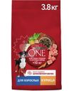 Сухой корм Purina One для собак средних и крупных пород с курицей и рисом, 3.8кг