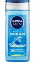 Гель для душа мужской Arctic Ocean 2в1 Nivea Men с морской солью, 250 мл